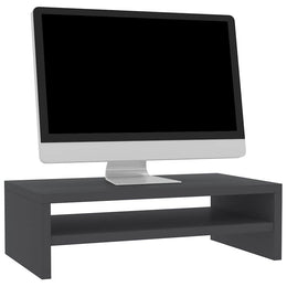 Monitorerhöhung 42 × 24 × 13 cm aus Holzwerkstoff - Grau