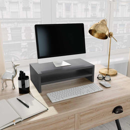 Monitorerhöhung 42 × 24 × 13 cm aus Holzwerkstoff - Grau