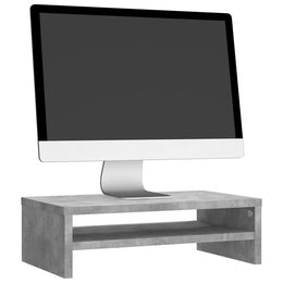 Monitorerhöhung 42 × 24 × 13 cm aus Holzwerkstoff - Betongrau