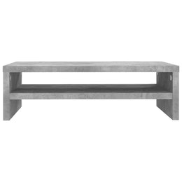 Monitorerhöhung 42 × 24 × 13 cm aus Holzwerkstoff - Betongrau