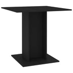Esstisch Schwarz 80x80x75 cm Holzwerkstoff