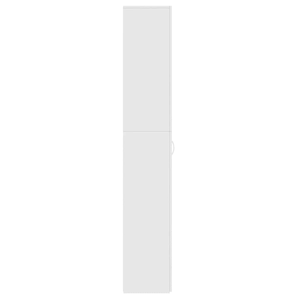 TV-Schrank Weiß 60x32x190 cm Holzwerkstoff
