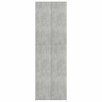 Büroschrank Betongrau 60x32x190 cm Holzwerkstoff