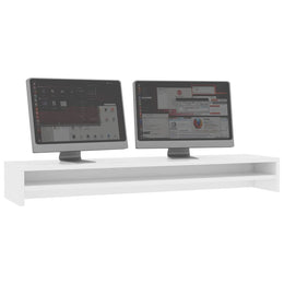 Monitorerhöhung 100 × 24 × 13 cm aus Holzwerkstoff - Weiß