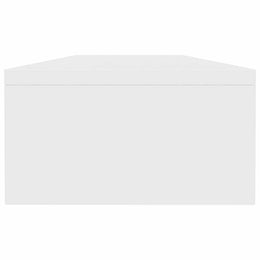 Monitorerhöhung 100 × 24 × 13 cm aus Holzwerkstoff - Weiß
