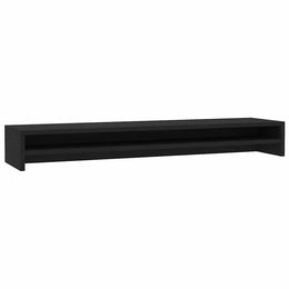 Monitorerhöhung 100 × 24 × 13 cm aus Holzwerkstoff - Schwarz