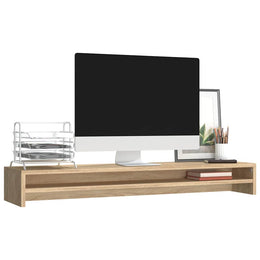Monitorerhöhung 100 × 24 × 13 cm aus Holzwerkstoff - Sonoma-Eiche