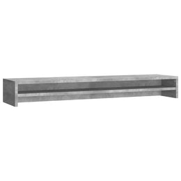Monitorerhöhung 100 × 24 × 13 cm aus Holzwerkstoff - Betongrau