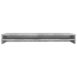 Monitorerhöhung 100 × 24 × 13 cm aus Holzwerkstoff - Betongrau