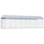 Outdoor-Hundezwinger mit Überdachung 760x190x225 cm