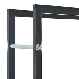 vidaXL Brennholzregal Schwarz 44 x 20 x 100 cm Stahl
