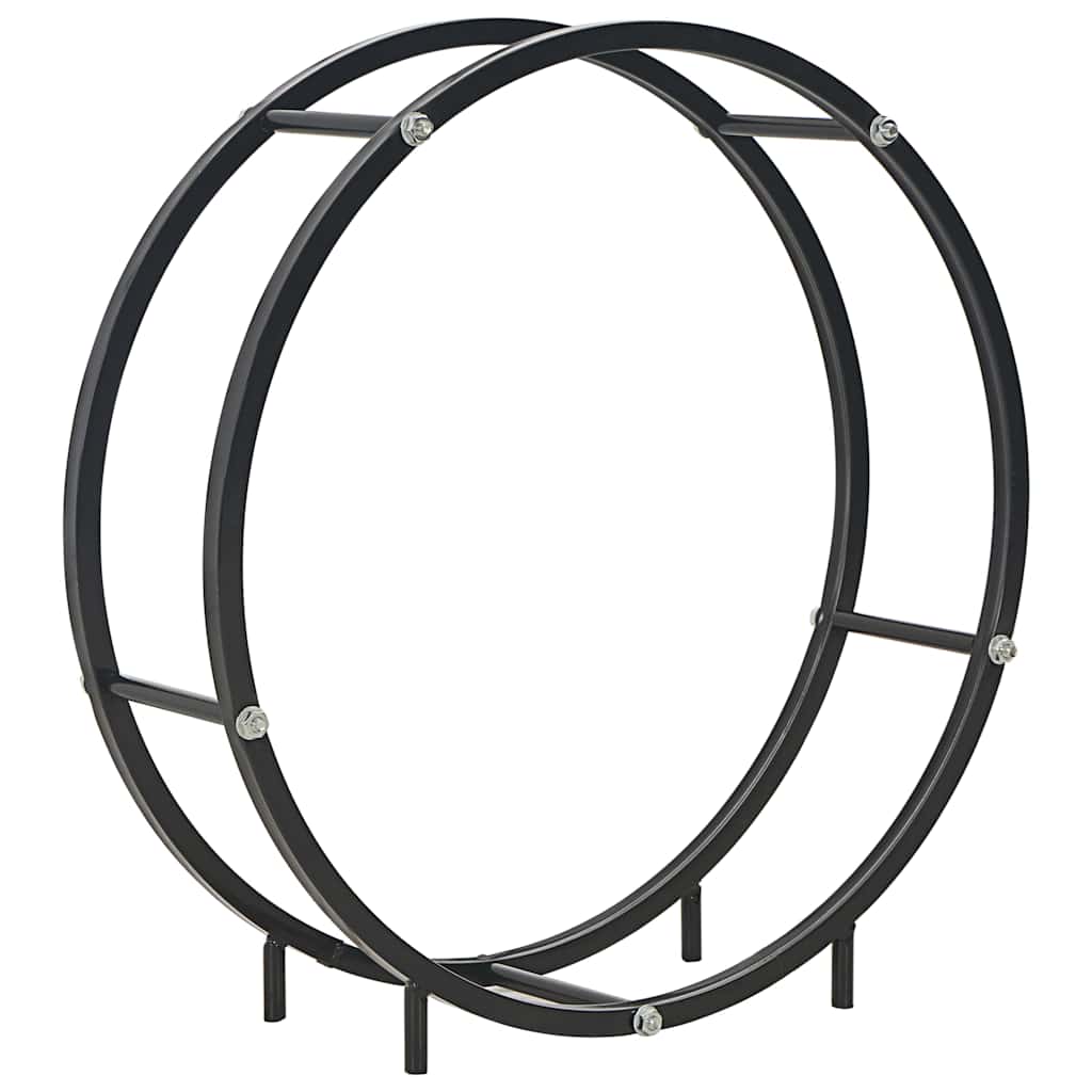 vidaXL Brennholzregal Schwarz 70 x 20 x 70 cm Stahl