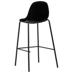 Barhocker 4 Stk. Schwarz Stoff