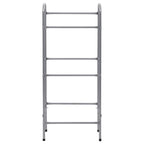 Kistenregal für 3 Kisten Silbern 50x33x116 cm Stahl