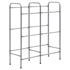 Kistenregal für 6 Kisten Silbern 96x33x116 cm Stahl