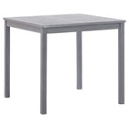 Gartentisch Grau 80x80x74 cm Massivholz Akazie