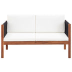 Gartensofa 2-Sitzer Massivholz Akazie