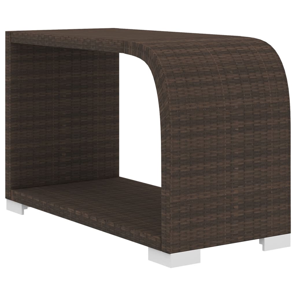10-tlg. Garten-Lounge-Set mit Auflagen Poly Rattan