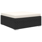 10-tlg. Garten-Lounge-Set mit Auflagen Poly Rattan