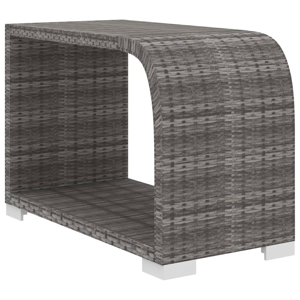 10-tlg. Garten-Lounge-Set mit Auflagen Poly Rattan