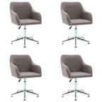 Esszimmerstühle Drehbar 4 Stk. Taupe Stoff