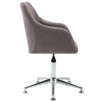 Esszimmerstühle Drehbar 4 Stk. Taupe Stoff