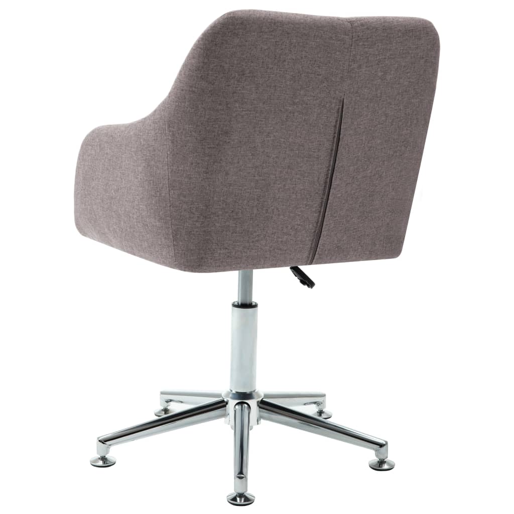 Esszimmerstühle Drehbar 4 Stk. Taupe Stoff