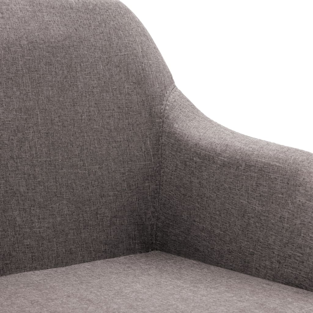 Esszimmerstühle Drehbar 4 Stk. Taupe Stoff