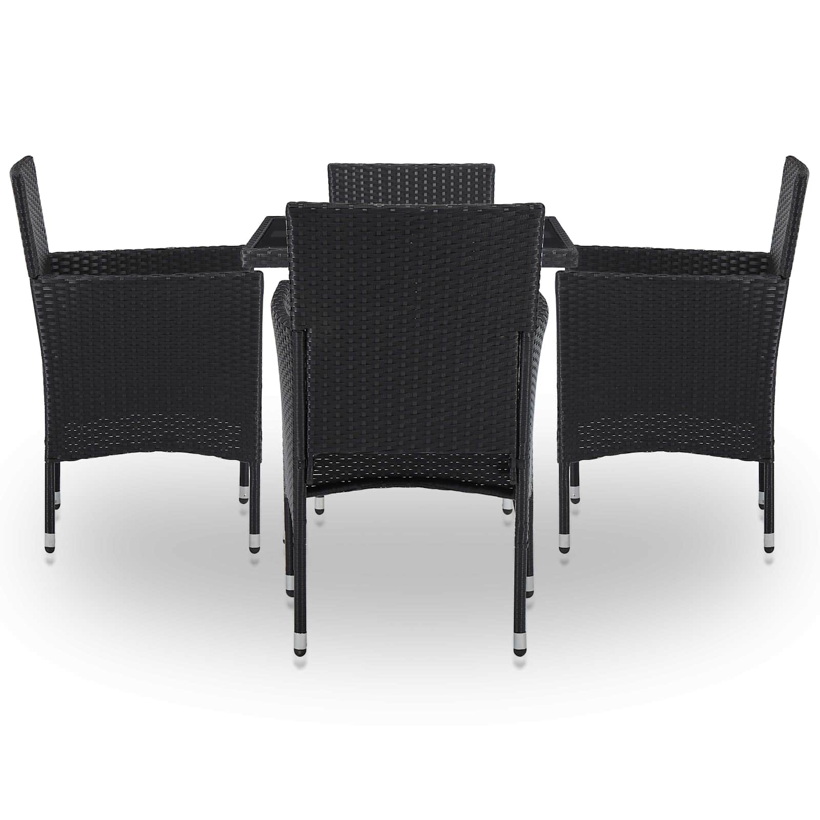 Möbelset 5 pcs Schwarz