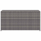 Garten-Auflagenbox Grau 120x50x60 cm Poly Rattan