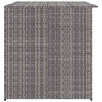 Garden-Auflagenbox Grau 150x100x100 cm Poly Rattan