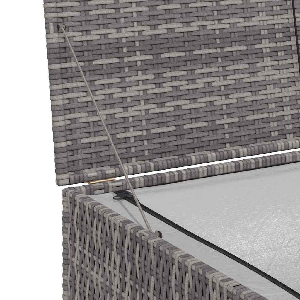 Garden-Auflagenbox Grau 150x100x100 cm Poly Rattan