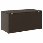 Gartenbox Poly Rattan 100x50x50 cm Braun