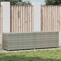 Gartenbox Poly Rattan 200x50x60 cm Grau