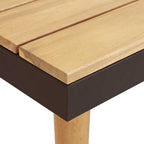 7-tlg. Garten-Lounge-Set mit Kissen Massivholz Akazie Braun