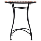 Bistrotisch Mosaik Keramik Braun 60 cm