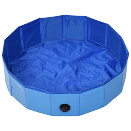 vidaXL Hundepool Faltbar Blau 80 x 20 cm PVC