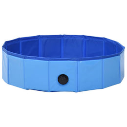 vidaXL Hundepool Faltbar Blau 80 x 20 cm PVC