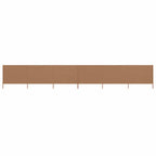 6-teiliges Windschutzgewebe 800 x 160 cm Taupe