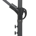 Ampelschirm Terrakottarot 3 m Aluminium-Mast