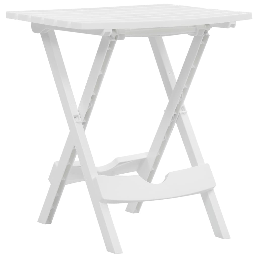 Gartentisch Klappbar 44,5x38,5x50 cm Weiß