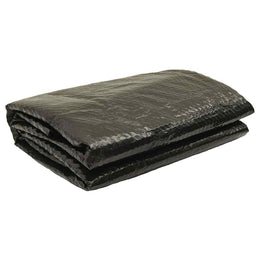 vidaXL Poolabdeckung Schwarz 488 cm PE