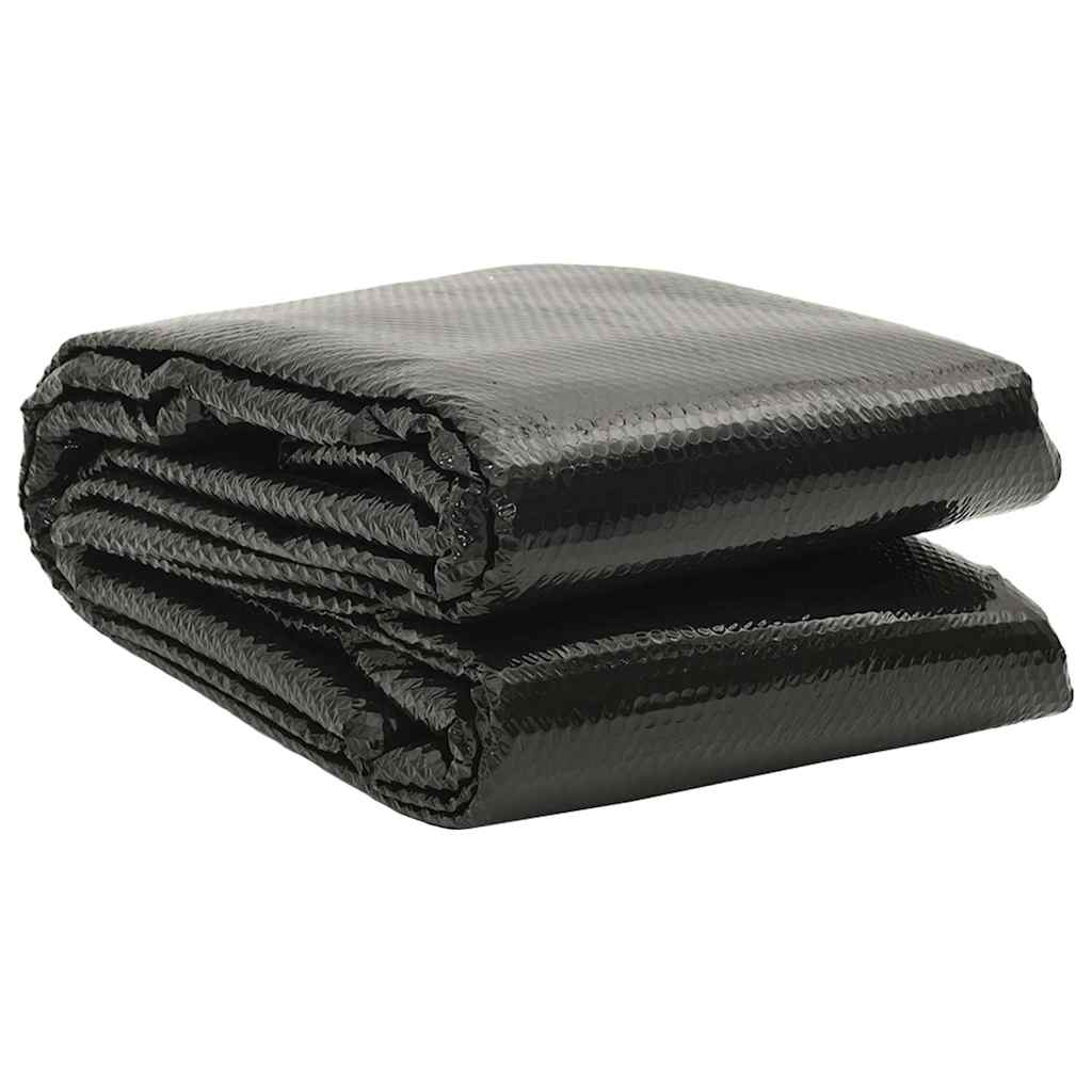 vidaXL Poolabdeckung Schwarz 300x200 cm PE