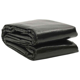 vidaXL Poolabdeckung Schwarz 300x200 cm PE