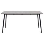 Esstisch Grau 160×80×75 cm MDF