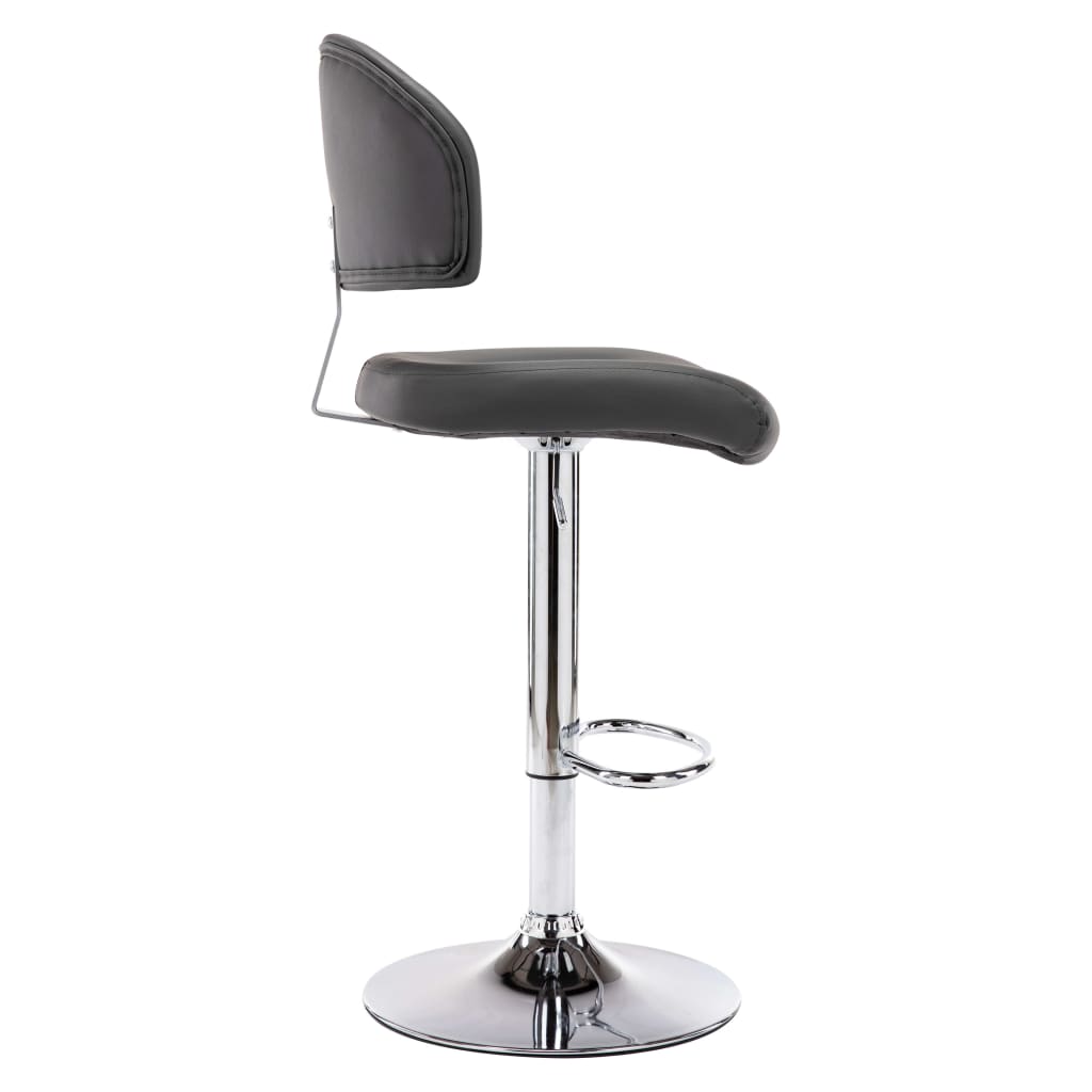 Barhocker Grau Kunstleder