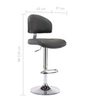 Barhocker Grau Kunstleder