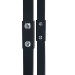 vidaXL Brennholzregal Schwarz 80×25×100 cm Stahl