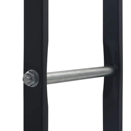 vidaXL Brennholzregal Schwarz 100×25×100 cm Stahl