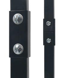 vidaXL Brennholzregal Schwarz 80×25×150 cm Stahl